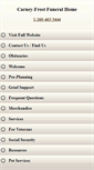 Mobile Screenshot of carneyfrostfuneralhome.com